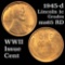 1945-d Lincoln Cent 1c Grades GEM Unc RD