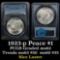 PCGS 1923-p Peace Dollar $1 Graded ms62 By PCGS