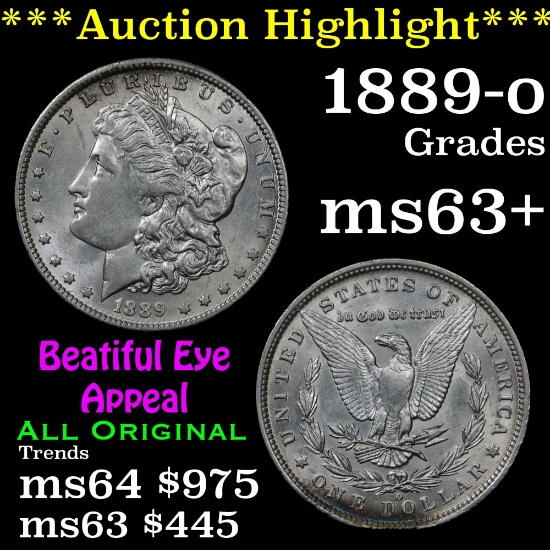 ***Auction Highlight*** 1889-o Morgan Dollar $1 Grades Select+ Unc (fc)
