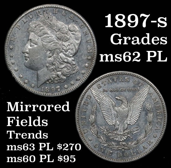 1897-s Morgan Dollar $1 Grades Select Unc PL (fc)