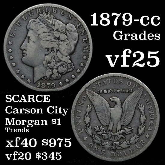1879-cc Morgan Dollar $1 Grades vf+ (fc)