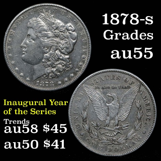 1878-s Morgan Dollar $1 Grades Choice AU