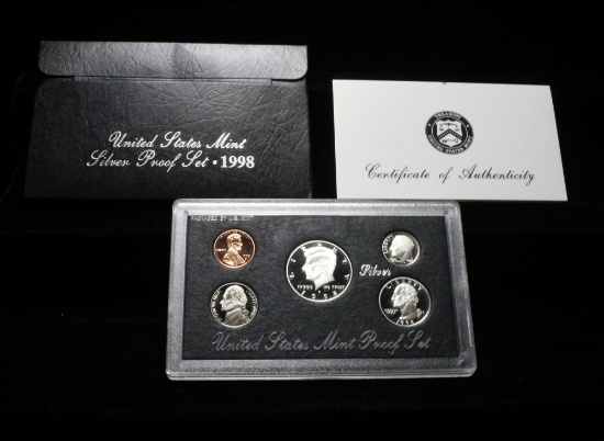 1998 United States Mint Silver Proof Set "Black Box"