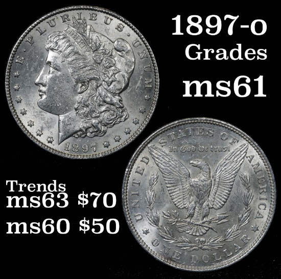 1897-p Morgan Dollar $1 Grades BU+