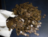 UNSEARCHED 5000 pc Bag of Lincoln Wheat Cents Average Circulated  (fc)