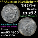 ***Auction Highlight*** 1901-s Morgan Dollar $1 Grades Select Unc (fc)