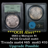 PCGS 1885-o Morgan Dollar $1 Graded ms63 by PCGS OGH