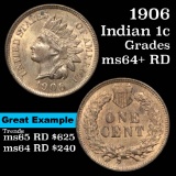 1906 Indian Cent 1c Grades Choice+ Unc RD (fc)