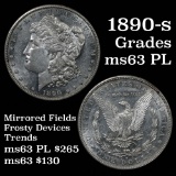 1890-s Morgan Dollar $1 Grades Select Unc PL (fc)