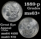 1889-p Morgan Dollar $1 Grades Select+ Unc