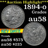 ***Auction Highlight*** Key date 1894-o Morgan Dollar $1 Grades Choice AU/BU Slider (fc)