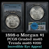 PCGS 1898-o Morgan Dollar $1 Graded ms65 By PCGS