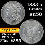 Key date 1883-s Morgan Dollar $1 Grades Choice AU/BU Slider (fc)