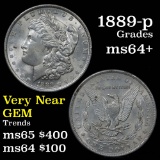 1889-p Morgan Dollar $1 Grades Choice+ Unc