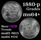 1880-p Morgan Dollar $1 Grades Choice+ Unc (fc)