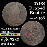 1798 Draped Bust Large Cent 1c Grades vg, very good (fc)