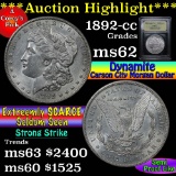 ***Auction Highlight*** 1892-cc Morgan Dollar $1 Graded Select Unc by USCG (fc)