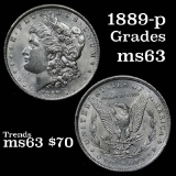 1889-p Morgan Dollar $1 Grades Select Unc