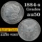 1884-s Morgan Dollar $1 Grades AU, Almost Unc (fc)