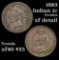 1883 Indian Cent 1c Grades xf details