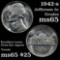 1942-s Jefferson Nickel 5c Grades GEM Unc