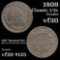 1809 Classic Head half cent 1/2c Grades vf, very fine