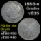 1883-s Morgan Dollar $1 Grades vf++