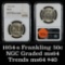 NGC 1954-s Franklin Half Dollar 50c Graded ms64 By NGC