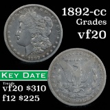 1892-cc Morgan Dollar $1 Grades vf, very fine (fc)
