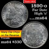 1890-o Vam 14A Morgan Dollar $1 Grades Choice Unc (fc)