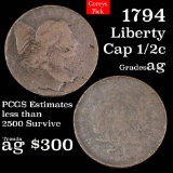 1794 Liberty cap 1/2c 1/2c Grades ag (fc)