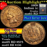 ***Auction Highlight*** 1909 Indian Cent 1c Graded GEM Unc RD by USCG (fc)