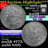 ***Auction Highlight*** 1899-o micro o Morgan Dollar $1 Graded Choice AU/BU Slider by USCG (fc)
