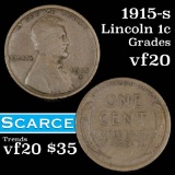 1915-s Lincoln Cent 1c Grades vf, very fine