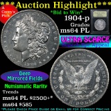 ***Auction Highlight*** 1904-p Morgan Dollar $1 Graded Choice Unc PL by USCG (fc)