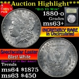 ***Auction Highlight*** 1880-o Morgan Dollar $1 Graded Select+ Unc by USCG (fc)