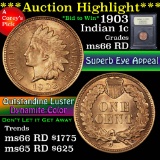 ***Auction Highlight*** 1903 Indian Cent 1c Graded GEM+ Unc RD by USCG (fc)