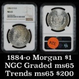 ***Investment Grade*** NGC 1884-o Morgan Dollar $1 Graded ms65 By NGC