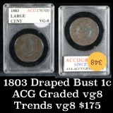 1803 Draped Bust Large Cent 1c By ACG