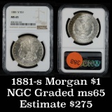 NGC 1881-s Morgan Dollar $1 Graded ms65 By NGC (fc)