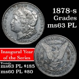 1878-s Vam 78 Die 2 Morgan Dollar $1 Grades Select Unc PL