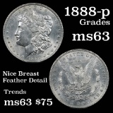 1888-p Morgan Dollar $1 Grades Select Unc