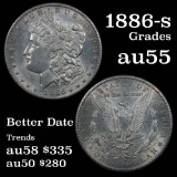 1886-s Morgan Dollar $1 Grades Choice AU (fc)