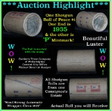 ***Auction Highlight*** Peace dollar roll ends 1935 & 'p', Better than average circ 1935 & p (fc)