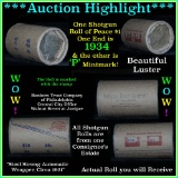 ***Auction Highlight*** Peace dollar roll ends 1934 & 'p', Better than average circ 1934 & p (fc)