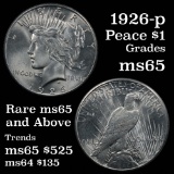 ***Auction Highlight*** 1926-p Peace Dollar $1 Grades GEM Unc (fc)