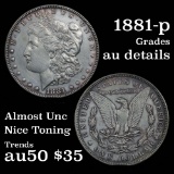 1881-p Morgan Dollar $1 Grades AU Details