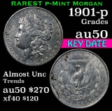1901-p Morgan Dollar $1 Grades AU, Almost Unc (fc)