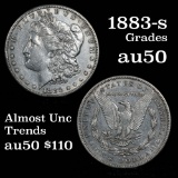 1883-s Morgan Dollar $1 Grades AU, Almost Unc