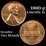 1960-p Sm Date Lincoln Cent 1c Grades Unc Details